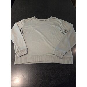 Honeydew Women's Lightweight Knit Pullover Sweater Gray Long Sleeve Ribbed Hem M